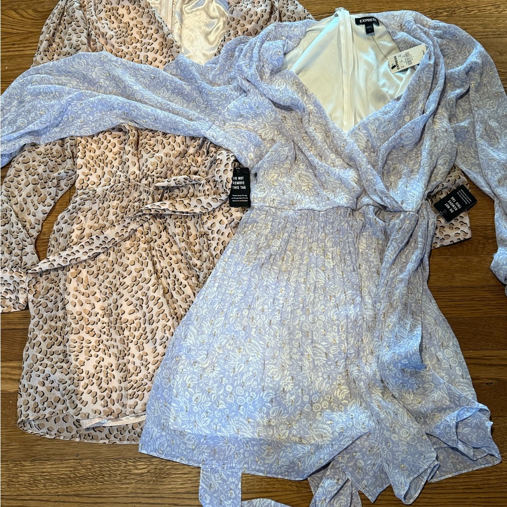Two Express Chiffon Long Sleeve Rompers